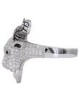 Iced Out GOAT VVS Moissanite Diamond Ring - Moissanite Bazaar - moissanitebazaar.com