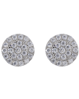 Circle Two Step Iced VVS Moissanite Daimond Earrings - Moissanite Bazaar - moissanitebazaar.com