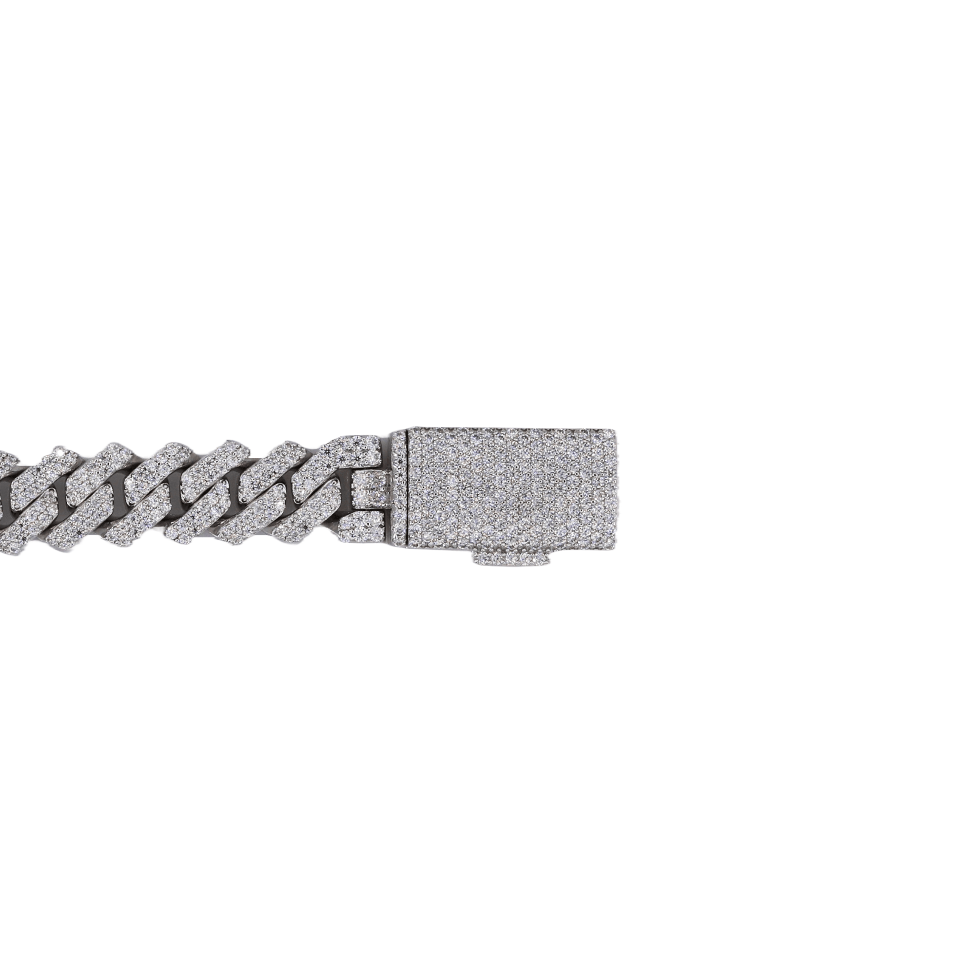 10MM Cuban Bracelet VVS Moissanite Diamonds - Moissanite Bazaar - moissanitebazaar.com