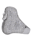 Ice Trapped Jesus VVS Moissanite Diamond Ring - Moissanite Bazaar - moissanitebazaar.com