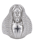 Ice Trapped Jesus VVS Moissanite Diamond Ring - Moissanite Bazaar - moissanitebazaar.com