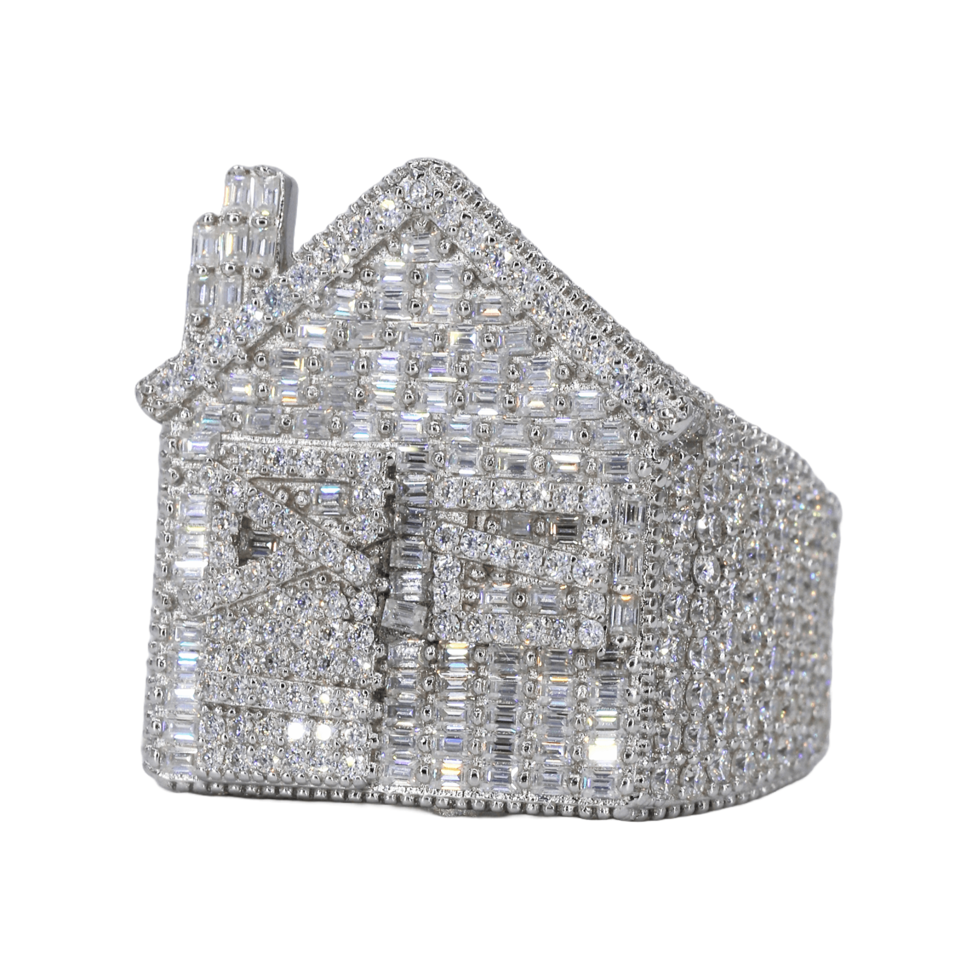 Trap House VVS Moissanite Diamond Ring - Moissanite Bazaar - moissanitebazaar.com