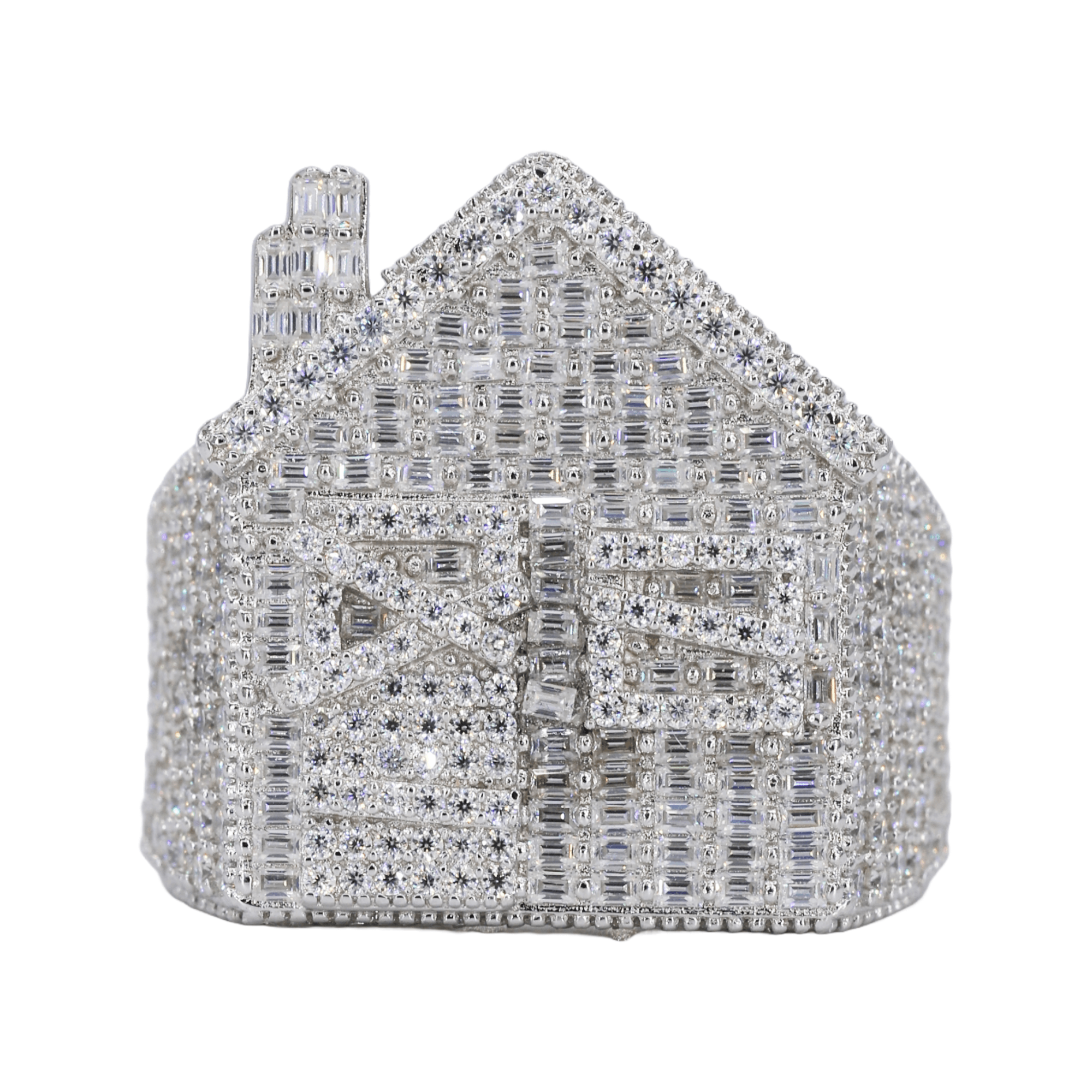 Trap House VVS Moissanite Diamond Ring - Moissanite Bazaar - moissanitebazaar.com
