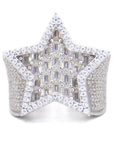 Baguette Star VVS Moissanite Diamond Ring - Moissanite Bazaar - moissanitebazaar.com
