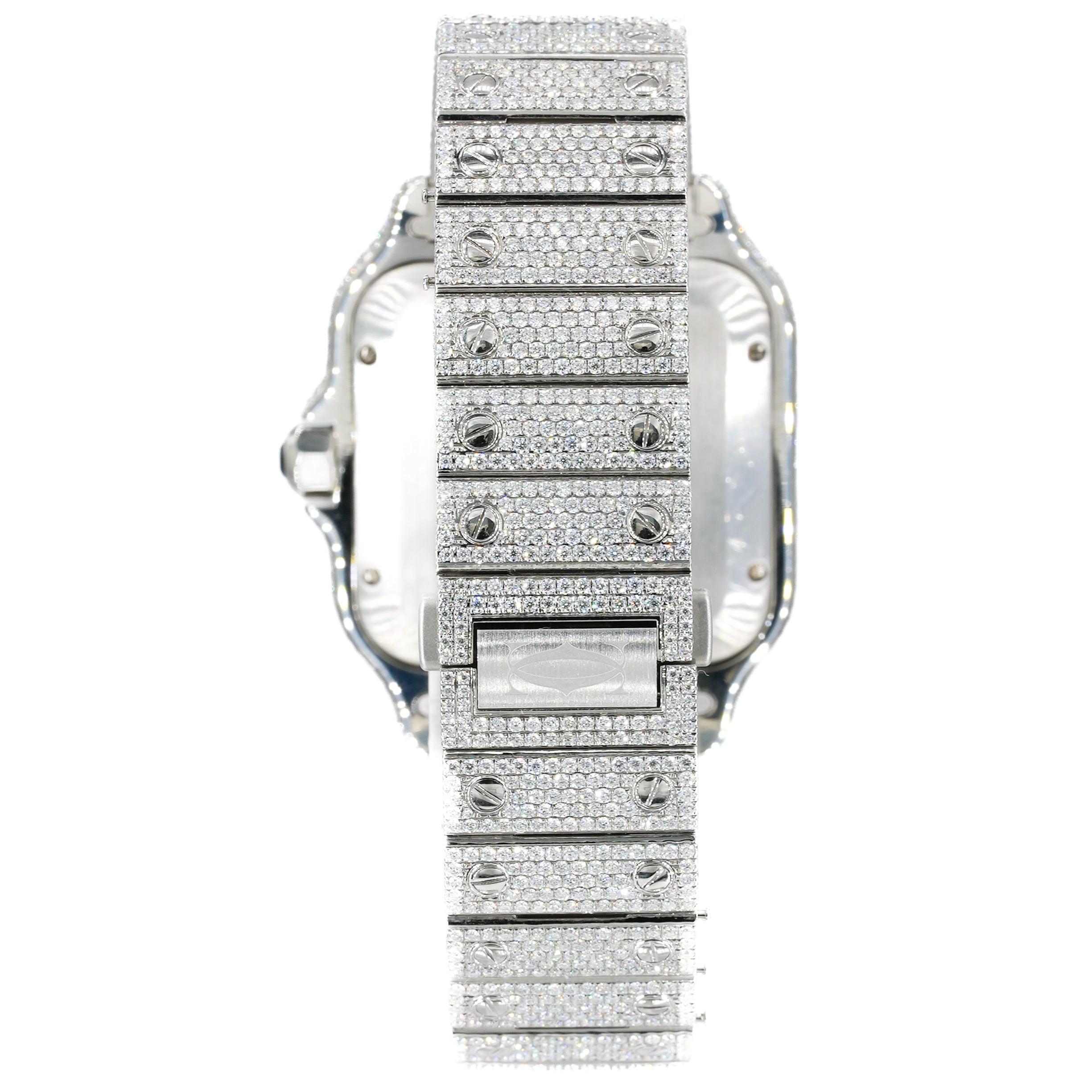 CS 41MM Moissanite Diamond Watch 20CT - Moissanite Bazaar - moissanitebazaar.com