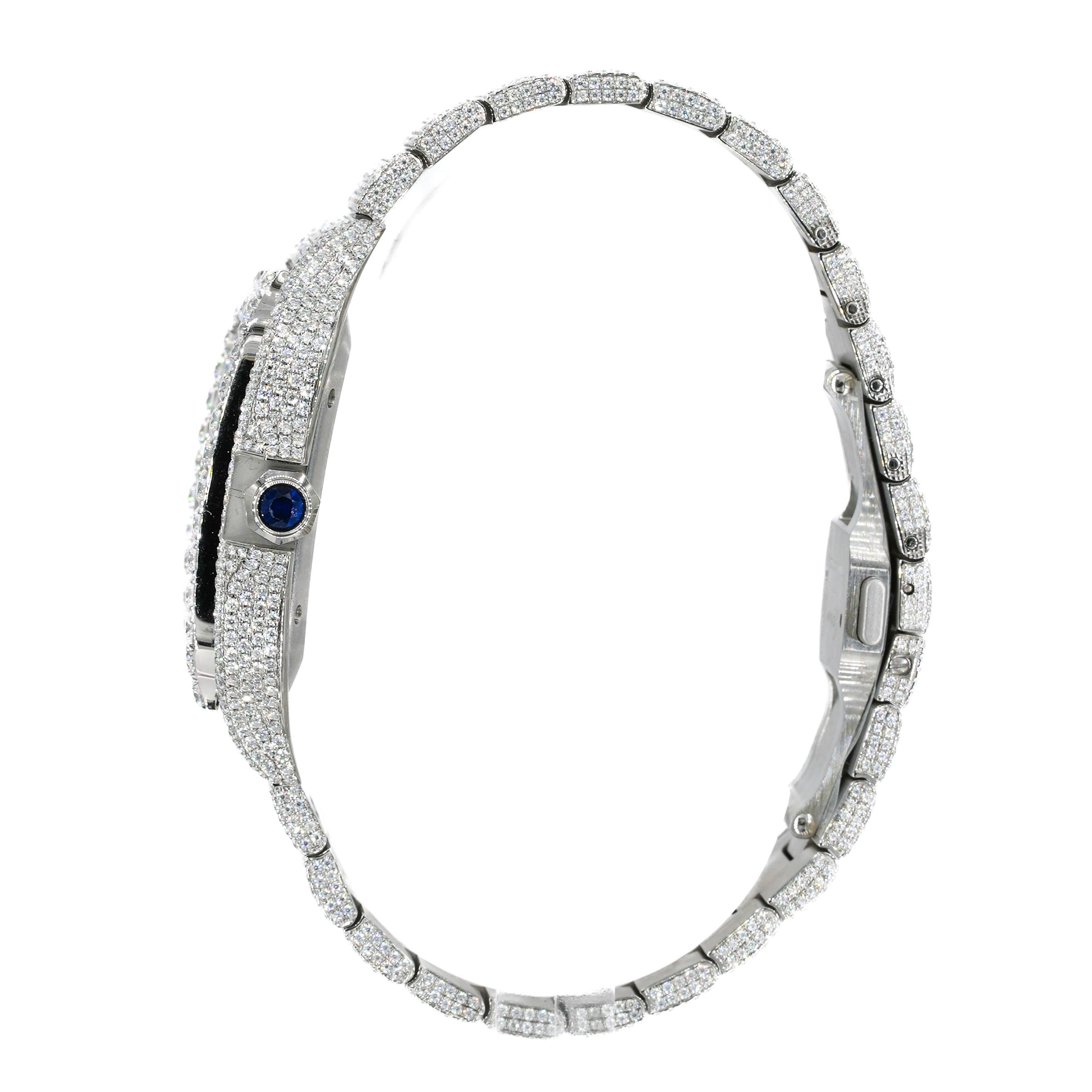 CS 41MM Moissanite Diamond Watch 20CT - Moissanite Bazaar - moissanitebazaar.com