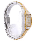 CS Two Tone 41MM Moissanite Diamond Watch 20CT - Moissanite Bazaar - moissanitebazaar.com