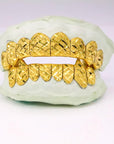Diamond Cut Diamond Dust Grillz - Moissanite Bazaar - moissanitebazaar.com