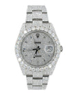 DJ 41MM Moissanite Diamond Big Stone Bezel Watch 22CT - Moissanite Bazaar - moissanitebazaar.com