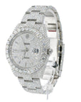 DJ 41MM Moissanite Diamond Big Stone Bezel Watch 22CT - Moissanite Bazaar - moissanitebazaar.com