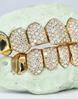 8 on 8 Capped VVS Moissanite Diamond Grillz - Moissanite Bazaar - moissanitebazaar.com