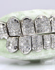 Invisible Set Princess Cut Diamond Grillz - Natural SII Quality - Moissanite Bazaar - moissanitebazaar.com