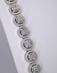 Round Cluster Moissanite 13MM Cuban - Moissanite Bazaar - moissanitebazaar.com