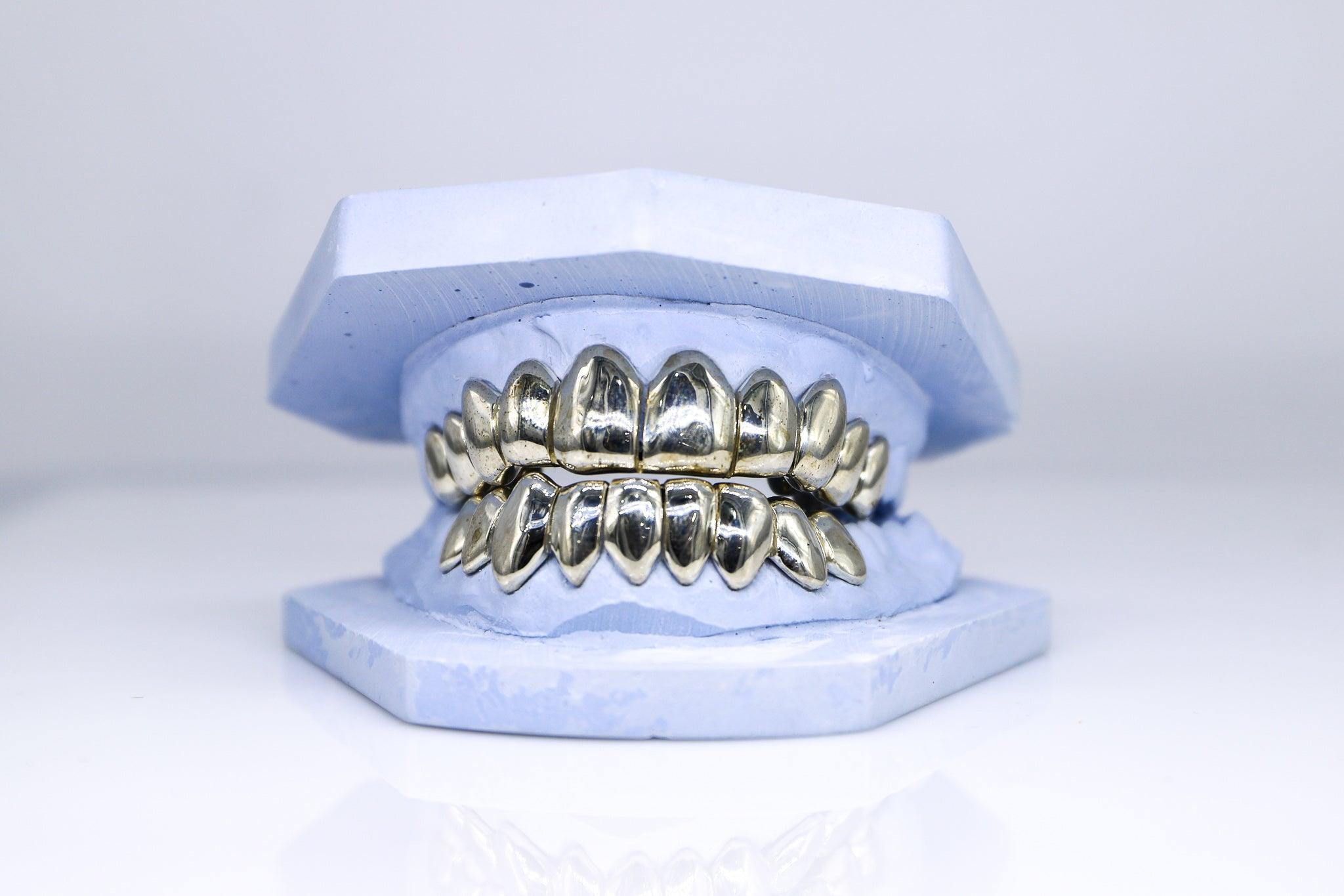 Solid Gold Grillz - Moissanite Bazaar - moissanitebazaar.com