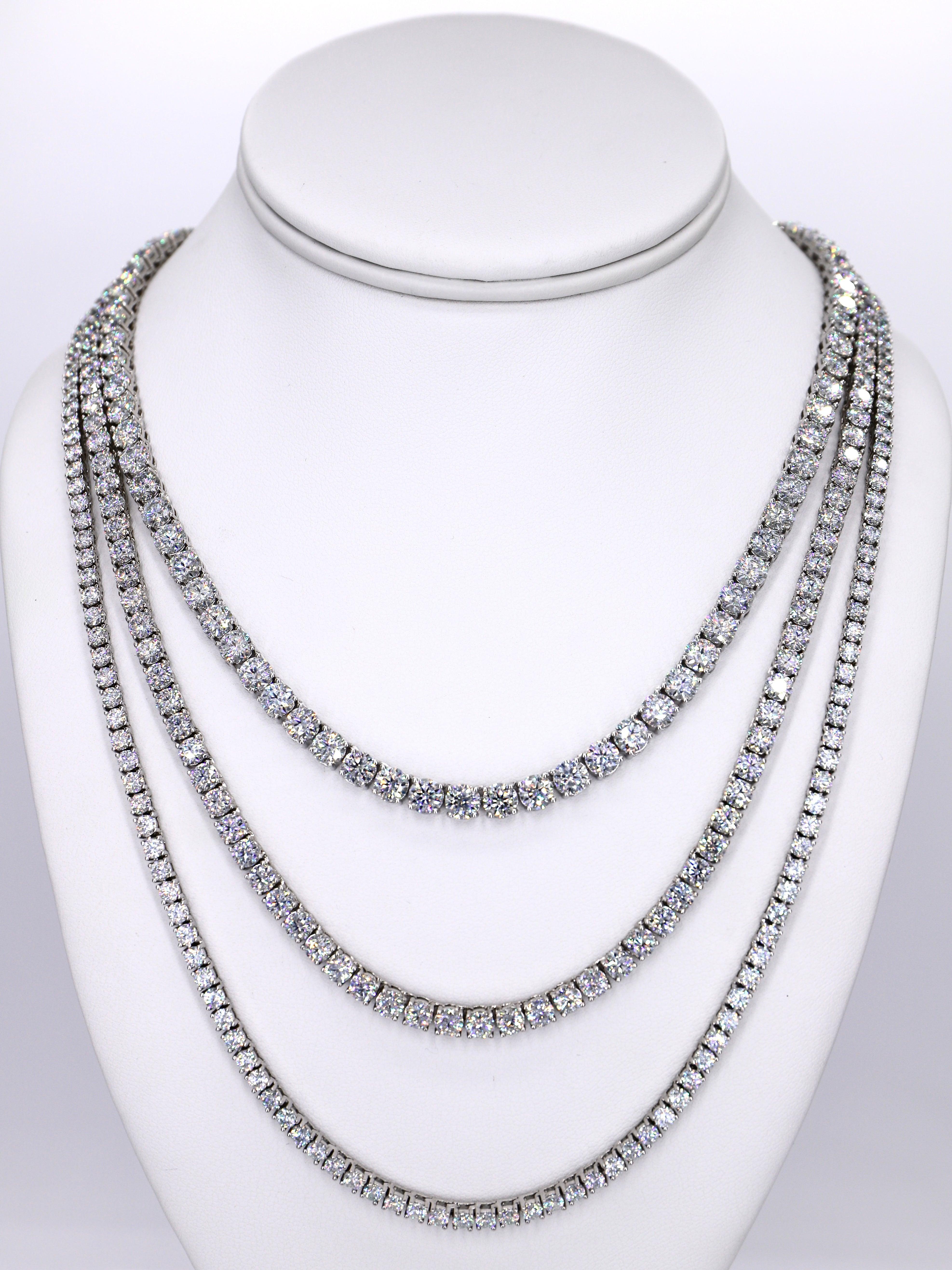 Tennis Chains VVS Moissanite Diamonds - Moissanite Bazaar - moissanitebazaar.com