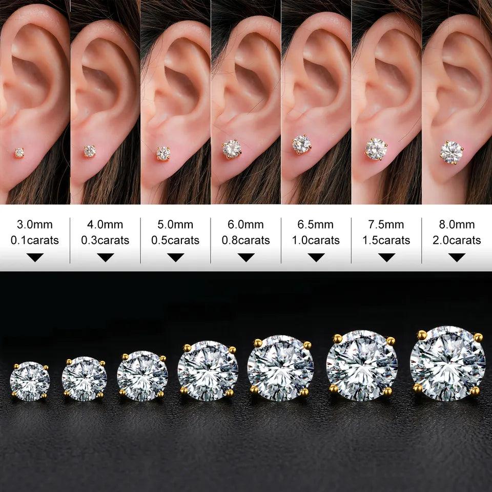 Vvs online diamond earrings