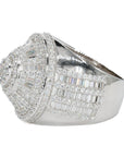 Chandelier Iced Baguette VVS Moissanite Diamond Ring - Moissanite Bazaar - moissanitebazaar.com