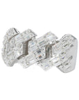 Baguette Cuban VVS Moissanite Diamond Ring - Moissanite Bazaar - moissanitebazaar.com