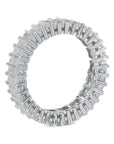 Baguette Eternity VVS Moissanite Diamond Ring - Moissanite Bazaar - moissanitebazaar.com