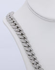 15MM Miami Baguette VVS Moissanite Cuban Chain 22 Inch