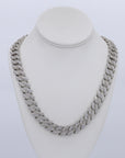 15MM Pointer VVS Moissanite Cuban Chain 22 Inch