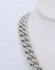 18MM Multi Shape Pointer Set VVS Moissanite Cuban Chain 24 Inch