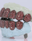 Blood Red VVS Moissanite Diamond Grillz - Moissanite Bazaar - moissanitebazaar.com