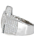 Double Star Baguette VVS Moissanite Diamond Ring - Moissanite Bazaar - moissanitebazaar.com