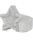 Baguette Parameter Star VVS Moissanite Diamond Ring - Moissanite Bazaar - moissanitebazaar.com