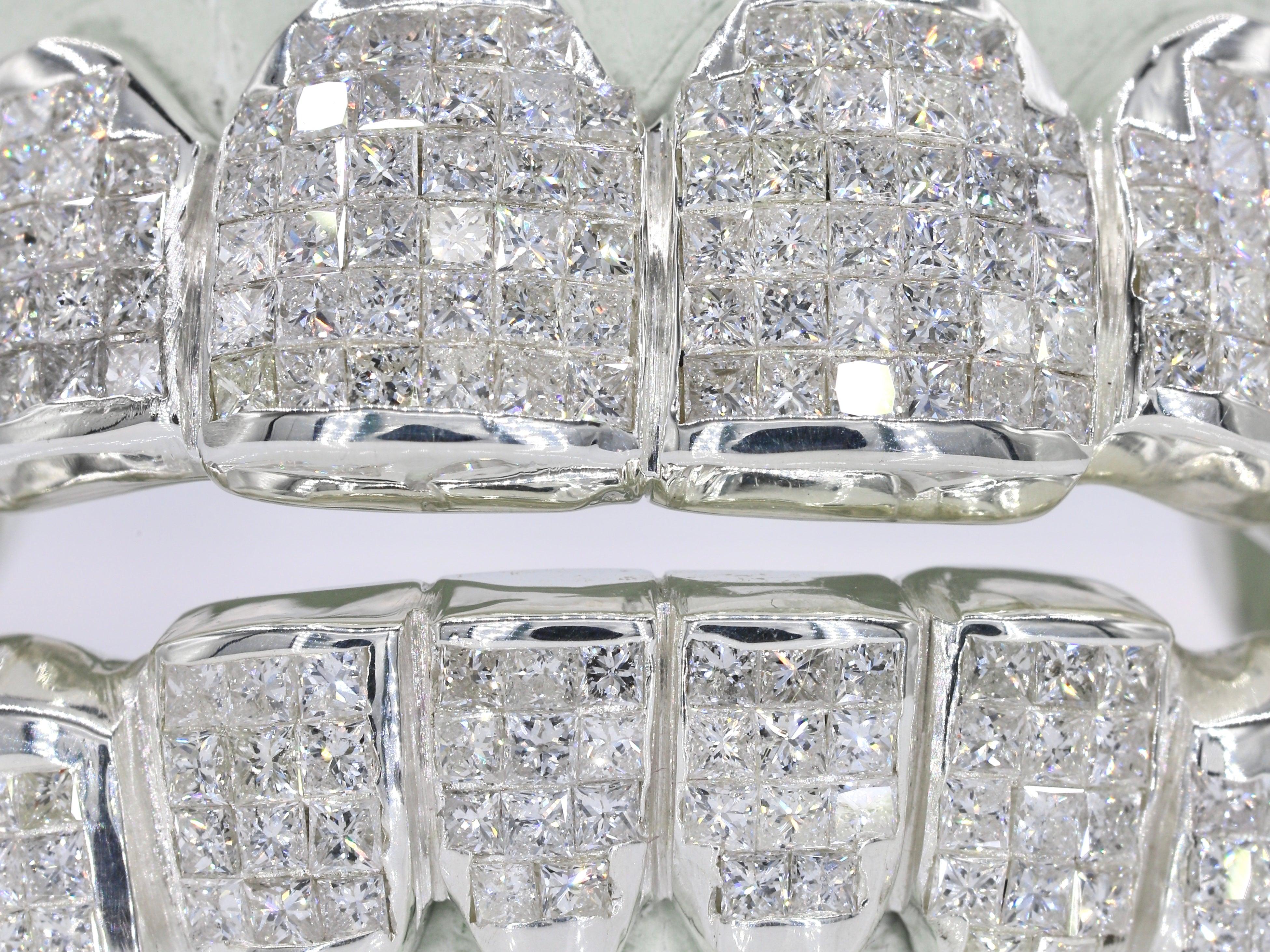 Invisible Set Princess Cut Diamond Grillz - Natural SII Quality - Moissanite Bazaar - moissanitebazaar.com