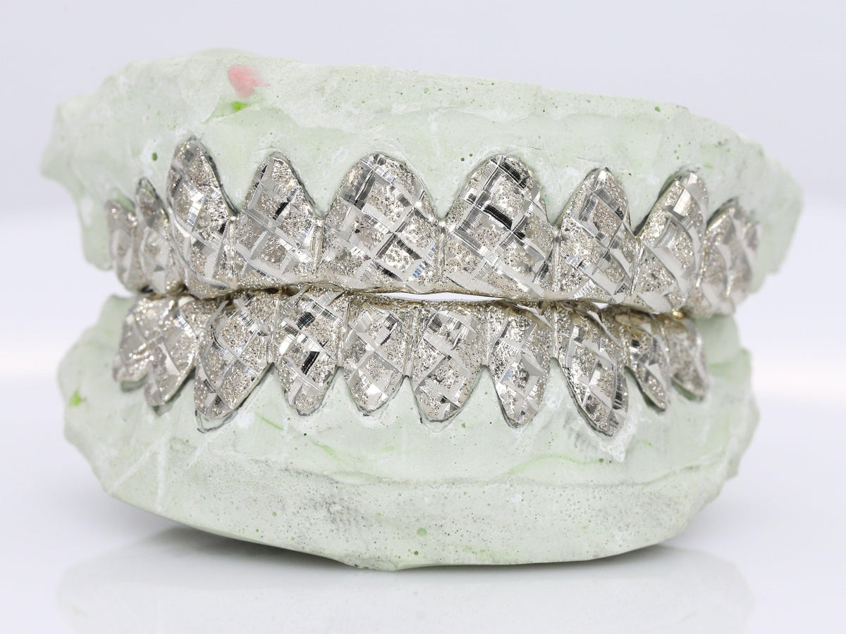 Diamond Cut Diamond Dust Grillz – Moissanite Bazaar