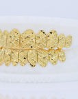 8K Diamond Cut Diamond Dust Gold Grillz