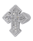 Cross Ring VVS Moissanite Diamond Ring - Moissanite Bazaar - moissanitebazaar.com