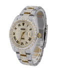 DJ 41MM Moissanite Diamond Medium Stone Bezel Two-Tone Watch 22CT - Moissanite Bazaar - moissanitebazaar.com