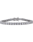 4MM Tennis Bracelet VVS Moissanite Diamonds - Moissanite Bazaar - moissanitebazaar.com