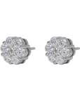 Flower VVS Moissanite Diamond Earrings - Moissanite Bazaar - moissanitebazaar.com