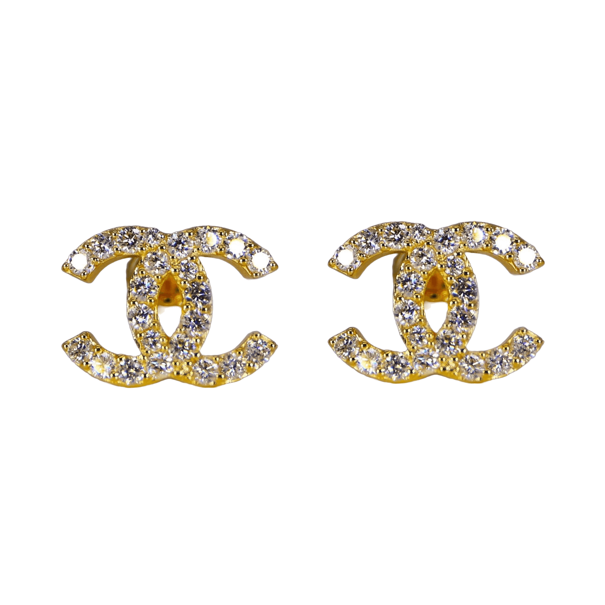 Double C Earrings - Moissanite Bazaar - moissanitebazaar.com