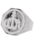 Allah Islamic VVS Moissanite Diamond Ring - Moissanite Bazaar - moissanitebazaar.com