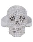 Iced Out Skull VVS Moissanite Diamond Ring - Moissanite Bazaar - moissanitebazaar.com