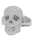 Iced Out Skull VVS Moissanite Diamond Ring - Moissanite Bazaar - moissanitebazaar.com