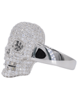 Iced Out Skull VVS Moissanite Diamond Ring - Moissanite Bazaar - moissanitebazaar.com