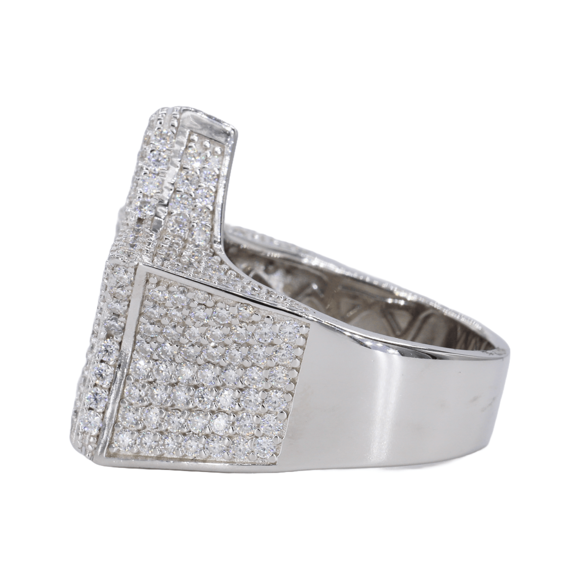 Baguette Stripped Star VVS Moissanite Diamond Ring - Moissanite Bazaar - moissanitebazaar.com