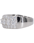 Big Stone Half Band VVS Moissanite Diamond Ring - Moissanite Bazaar - moissanitebazaar.com