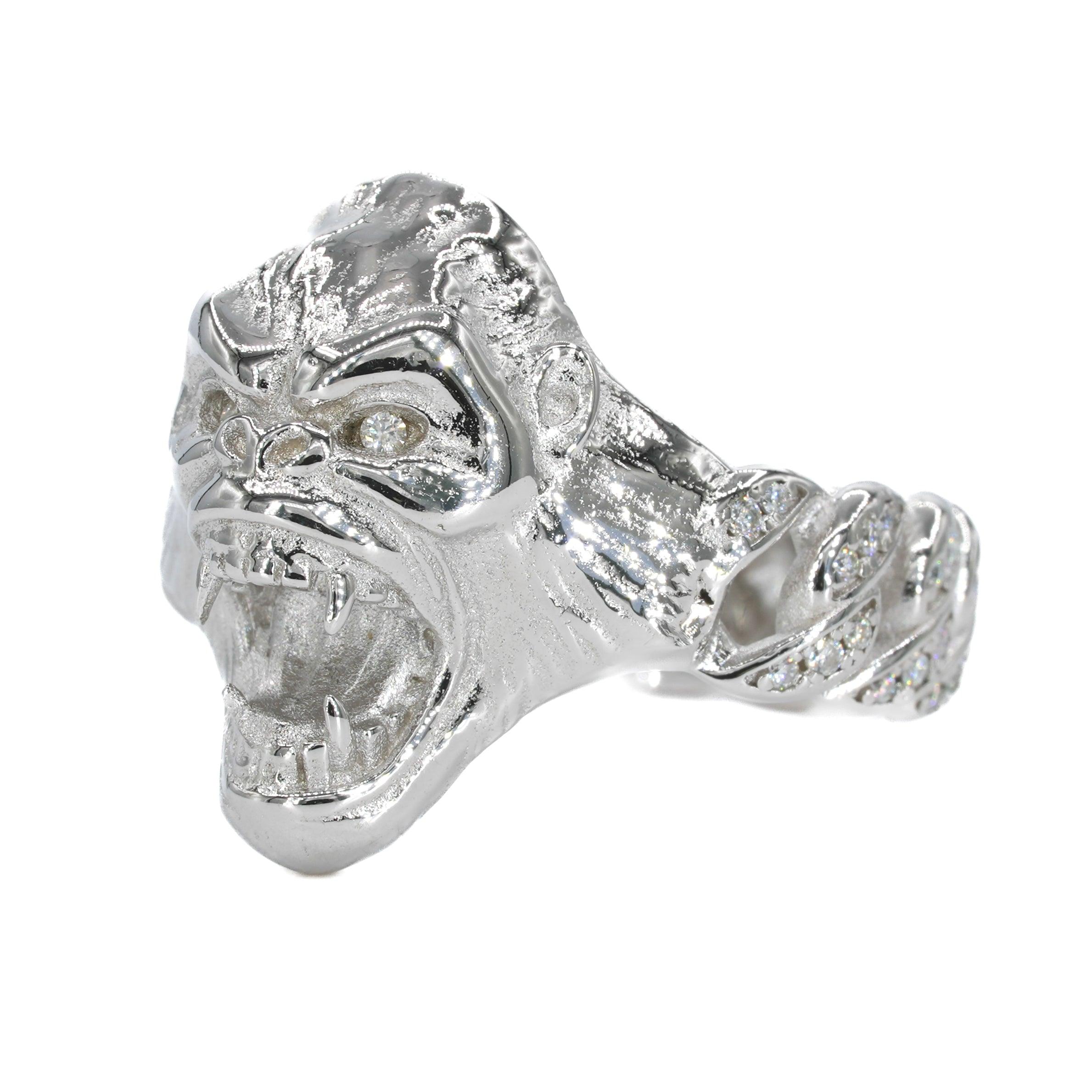 APE Cuban VVS Moissanite Diamond Ring - Moissanite Bazaar - moissanitebazaar.com