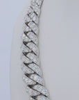 16MM Big Pointer Row VVS Moissanite Cuban Chain 22 Inch