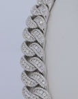 20MM Honeymoon Set VVS Moissanite Cuban Chain 24 Inch
